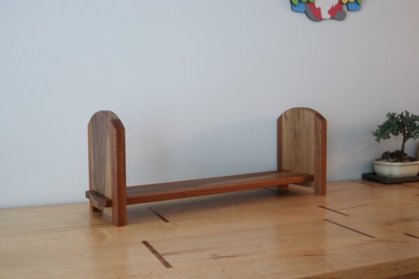 Adjustable Tabletop Bookshelf- Walnut & Sapele - Image 6