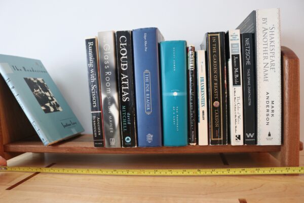 Adjustable Tabletop Bookshelf- Walnut & Sapele - Image 7