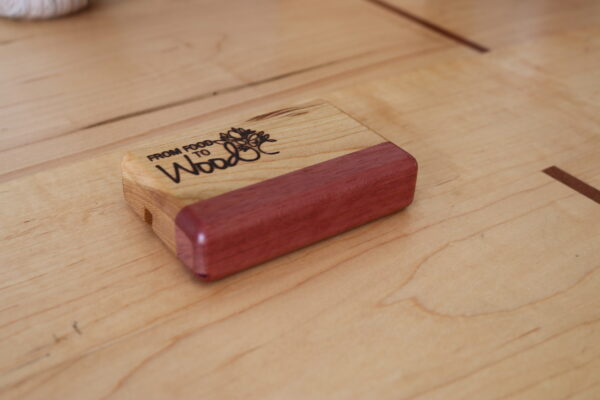 Business Card Holder- Purpleheart and Cherry - Image 5