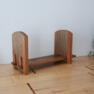 Adjustable Tabletop Bookshelf- Walnut & Sapele