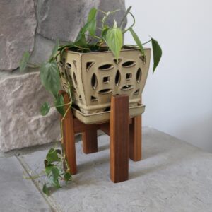 Wooden Plant Stand- Walnut