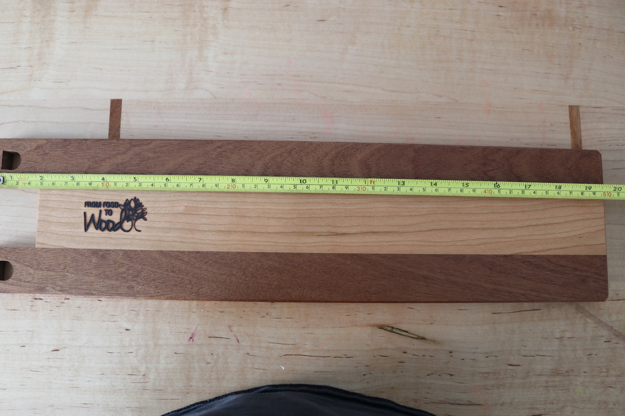 Adjustable Tabletop Bookshelf- Sapele & Cherry Square - Image 12