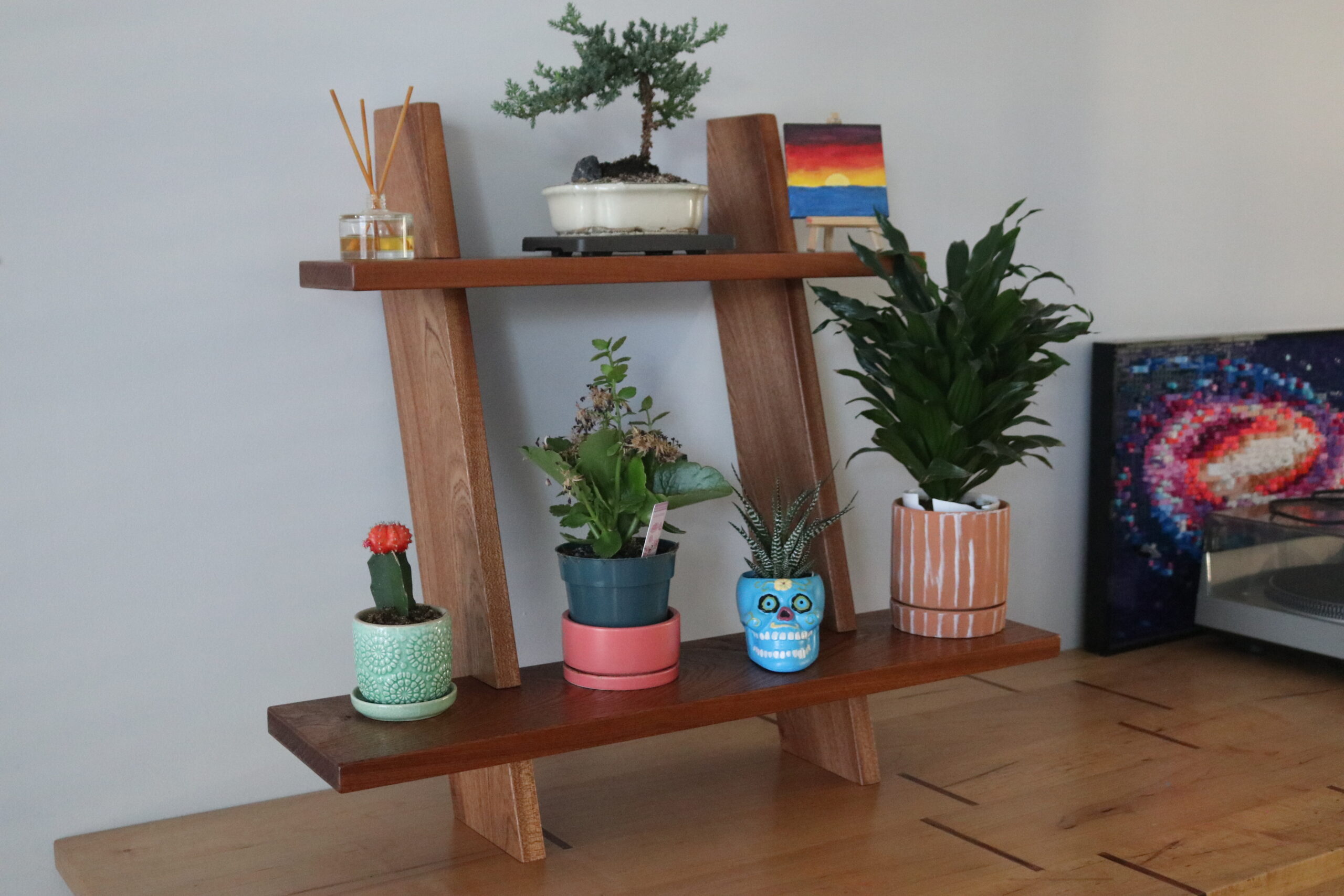 Leaning Plant Stand