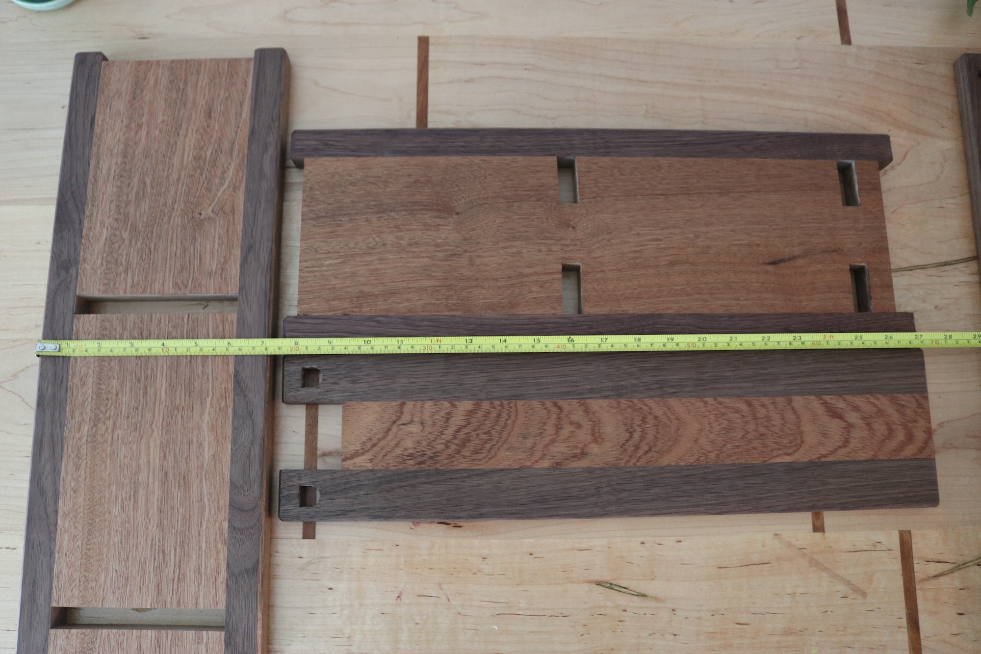 2-tier Adjustable Tabletop Bookshelf- Walnut - Image 9