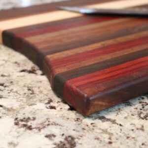 Cutting Board with Easy-Grip Scooped Ends