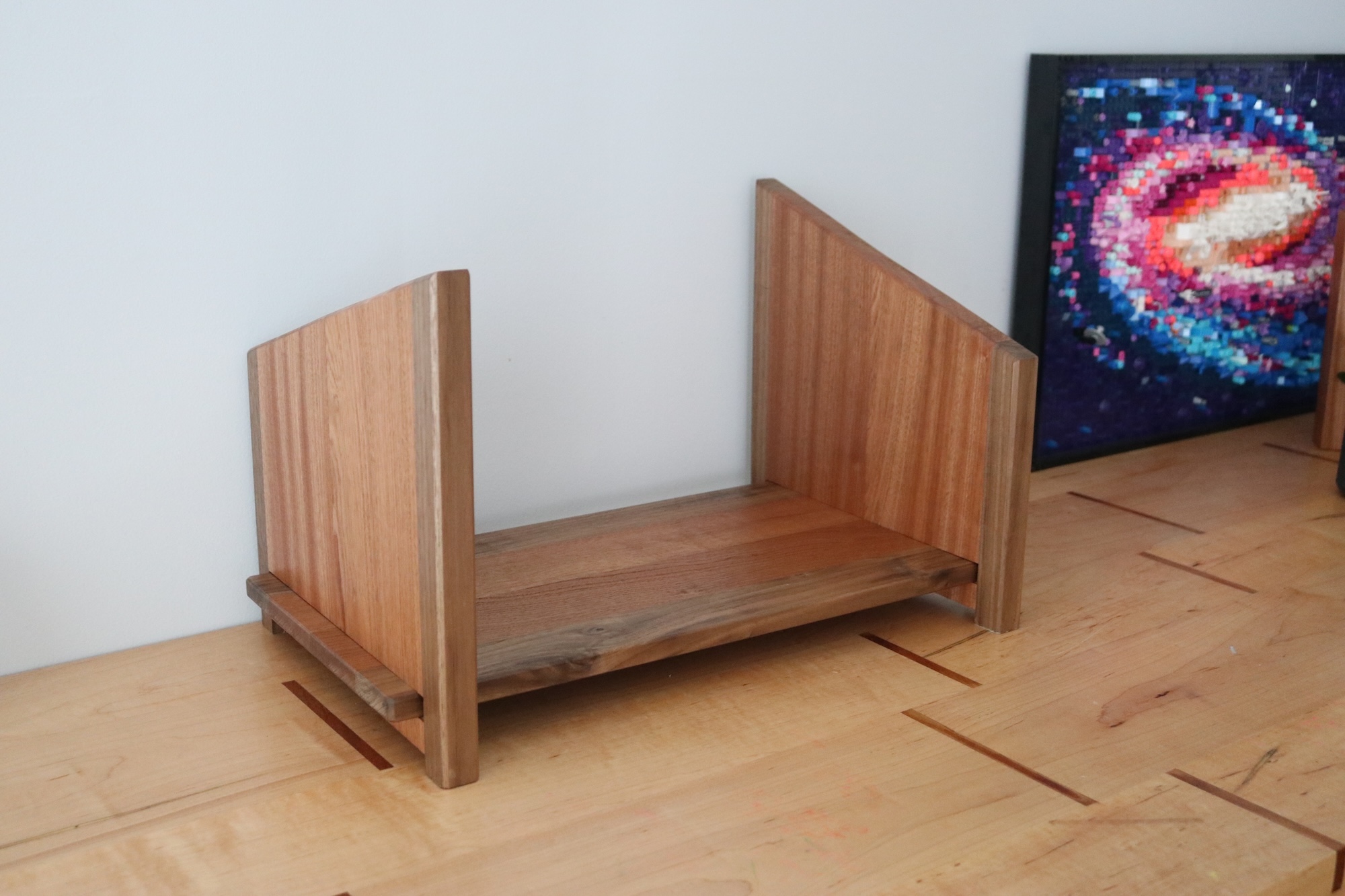 Deep Adjustable Tabletop Bookshelf | Handmade Bookshelf for Cookbooks, Children's Books & Textooks - Image 6