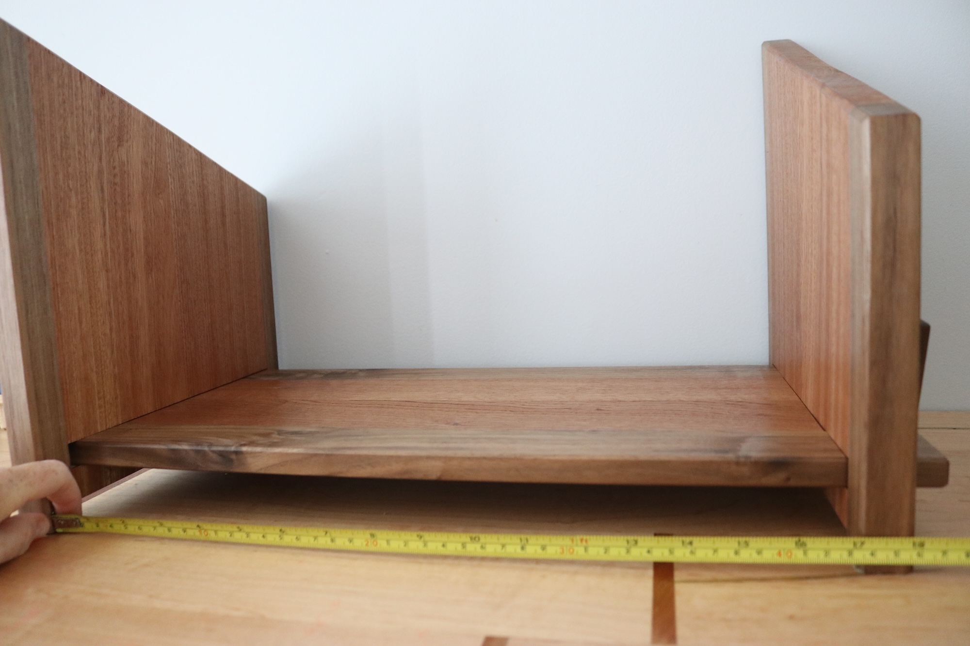 Deep Adjustable Tabletop Bookshelf | Handmade Bookshelf for Cookbooks, Children's Books & Textooks - Image 7