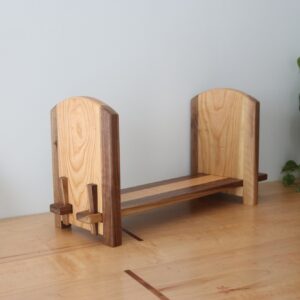 Adjustable Tabletop Bookshelf- Walnut & Cherry