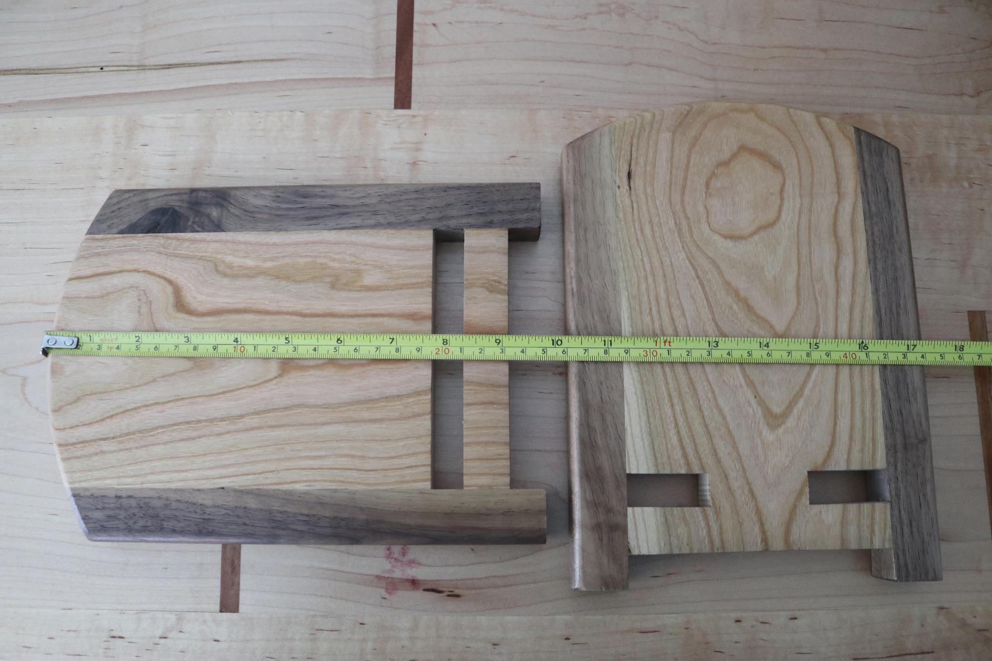 Adjustable Tabletop Bookshelf- Walnut & Cherry - Image 10
