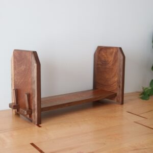 Adjustable Tabletop Bookshelf- Walnut & Sapele Corners